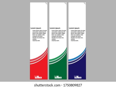 Banner templates with simple design styles
