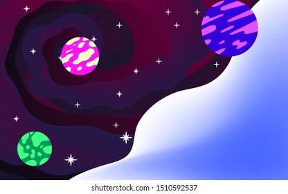 banner templates. universe. space. space trip. design. vector illustration
