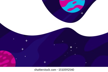 banner templates. universe. space. space trip. design. vector illustration
