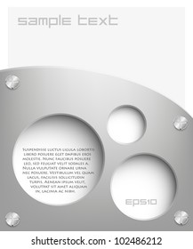 banner for the text of the aluminum