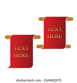 Banner text for branding in vector format