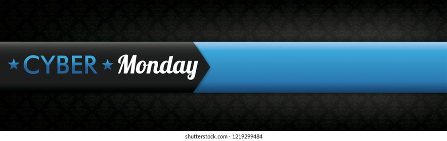 Banner with the text Cyber Monday. Eps 10 vector file.