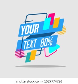 banner text designs for sales