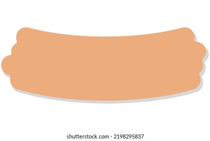 banner text frame, ui frame for decoration on paper