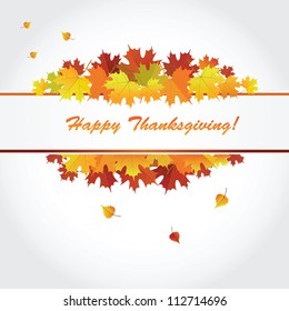 Banner for the Thanksgiving holiday. Vector.