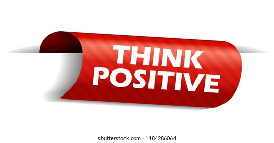 banner think positive