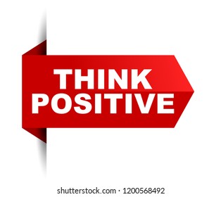 banner think positive