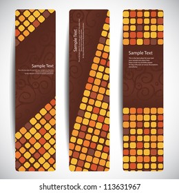 Pancarta con mosaico de tejas