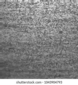 Banner tiles gray. Poster pixel grid grey squares. Black and withe background pattern for design. Monochrome grunge texture. Abstract halftone effect. Silver Eps10 vector illustration.