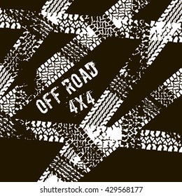 Pistas de neumáticos de Anuncio.