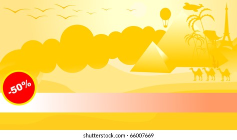 banner for tourist