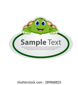 banner with turtle