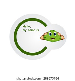 Banner with turtle