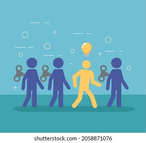 pancarta del concepto de singularidad e independencia