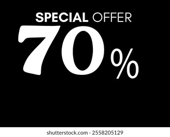 banner of upto 70 percent off