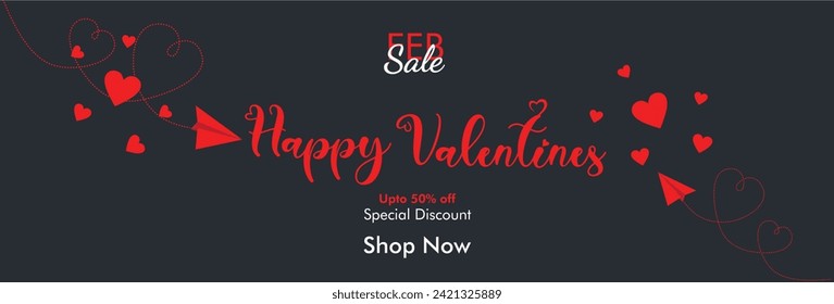 banner valentine day promotional discount sale, banner, flyer , cards template design cover, social media ,labels 