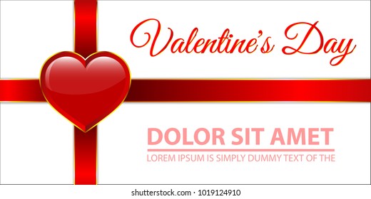 banner Valentine's day