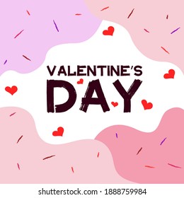 Banner Valentine's Day, Valentine's Day. Banner for printing.