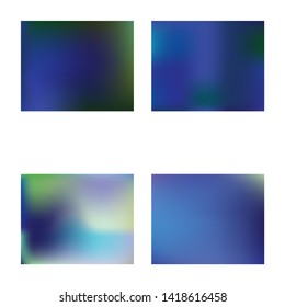Banner from various elements of the environment. EPS. Vector illustration cover. Great splash and spreading spot. Blue gradient various elements that form multicolored blurred graphics.