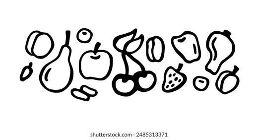 banner of various vegetables and fruits