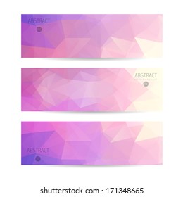 banner vector abstract a set of modern vector banners with triangles banner vector abstract line group colourful background scene technology pile colorful digital new modern business elegant electrica