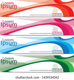 banner vector background web or printing flat design