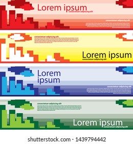 banner vector background web or printing flat design