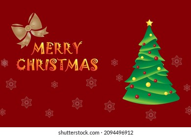 Banner and vector Christmas tree branches   space for text   Vector Illustration EPS10 