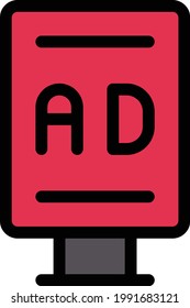 banner vector color line icon

