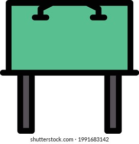 banner vector color line icon