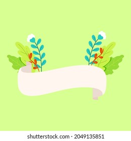 banner vector with concept flowers