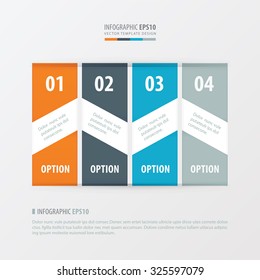 banner vector design 4 item banner vector design   Orange , blue, gray color