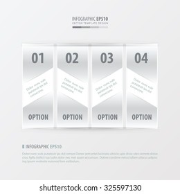 banner vector design 4 item  white color