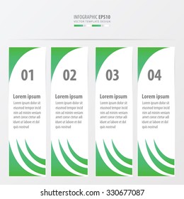 banner vector design 4 item  green color