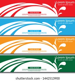 banner vector design for web or printing