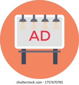 banner vector flat color icon