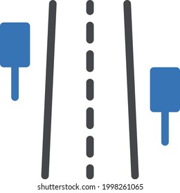 icono de color de glifo vectorial de banner