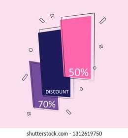 Banner. Vector graphics. Big discount.