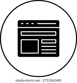 Icono de Vector Anuncio. Se puede utilizar para aplicaciones de impresión, móviles y de Web.