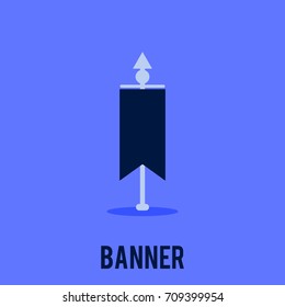 Banner vector icon illustration
