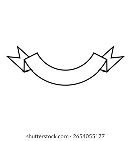 Conjunto de ícones de vetor de faixa. Coleção de sinais de ilustração de Faixa de Aniversário. Símbolo ou logotipo da Faixa de Opções.