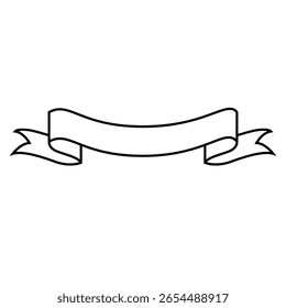 Banner vector icon set. Birthday Banner illustration sign collection. Ribbon Banner symbol or logo.