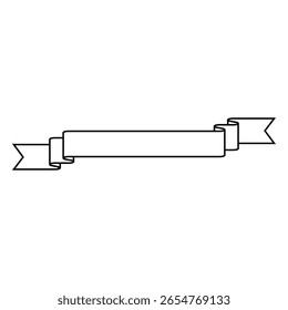 Conjunto de ícones de vetor de faixa. Coleção de sinais de ilustração de Faixa de Aniversário. Símbolo ou logotipo da Faixa de Opções.