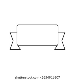 Vektorsymbol-Set für Banner. Geburtstag Banner Illustrationszeichen Sammlung. Symbol oder Logo des Ribbon Banners.