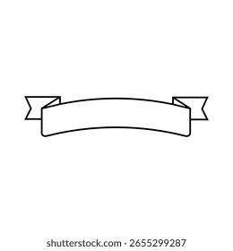 Conjunto de ícones de vetor de faixa. Coleção de sinais de ilustração de Faixa de Aniversário. Símbolo ou logotipo da Faixa de Opções.