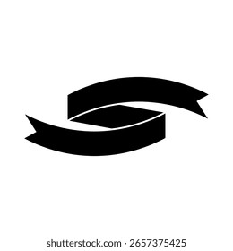 Conjunto de ícones de vetor de faixa. Coleção de sinais de ilustração de Faixa de Aniversário. Símbolo ou logotipo da Faixa de Opções.