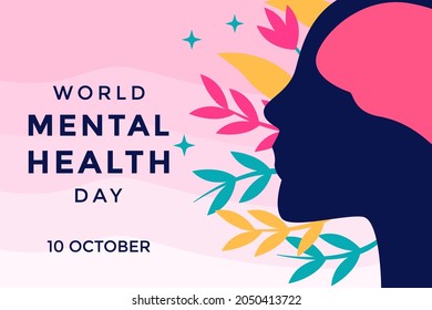 banner vector illustration world mental health day