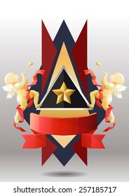 Banner Vector low poly polygon