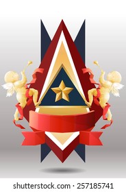 Banner Vector low poly polygon