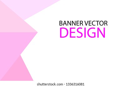 BANNER VECTOR PINK